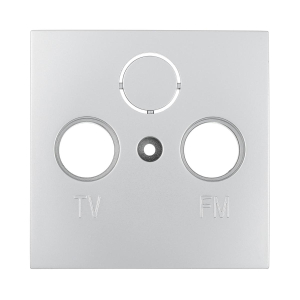 Накладка LK Studio розетки TV+FM+SAT, 2(3) отверстия (серебристый металлик) LK60 865203-1