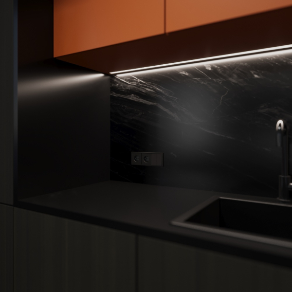 Накладка для розетки с заземлением и защитными шторками, S70 Metal (антрацит) Voltum VLSM000712