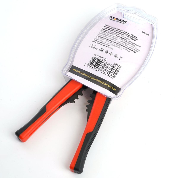 Автоматический многофункциональный инструмент для зачистки кабеля (стриппер) STEKKER, 0,5-6мм, WSC-001