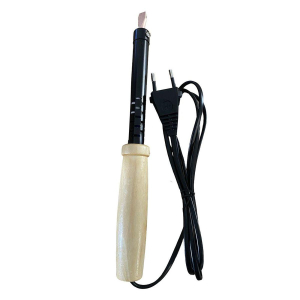 Паяльник с деревянной ручкой 80W, нихромовый нагреватель, долговечное жало, 230В, Stekker PLE110-80 49986