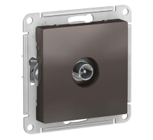 ТВ-розетка оконечная Systeme Electric AtlasDesign мокко ATN000691