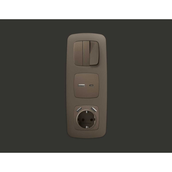 Лицевая панель розетки AMBRELLA VOLT OP6410