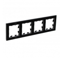 Рамка 4-постовая Systeme Electric AtlasDesign Nature черная ATN321004