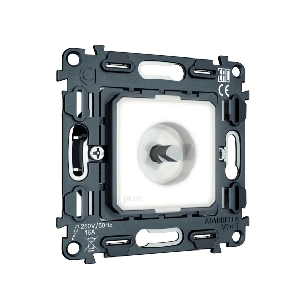 Механизм терморегулятора с датчиком для теплого пола с подсветкой Ambrella Volt 16A-250V QUANT (EXTRA CONTROL) VM1381