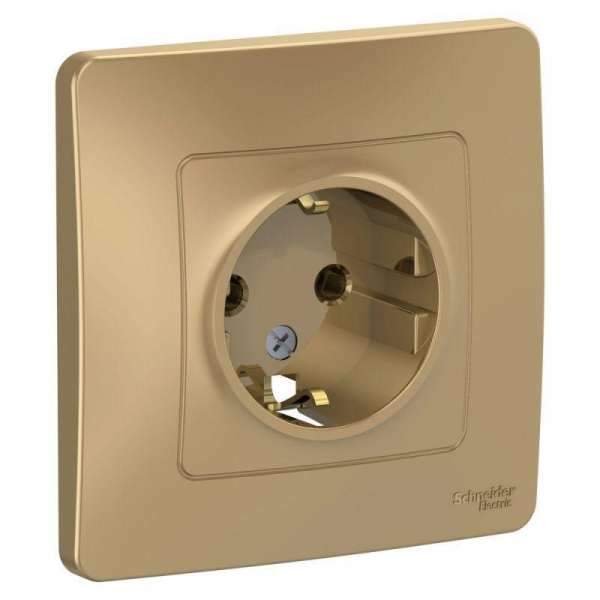 Розетка 2К+З Systeme Electric Blanca 16A 250V титан BLNRS001014 Розетка 2К+З Systeme Electric Blanca 16A 250V титан BLNRS001014