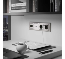 Накладка Werkel для розетки HDMI глянцевый никель WL02-HDMI-CP 4690389119569