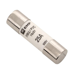 Плавкая вставка цилиндрическая ПВЦ (14х51) 25А EKF PROxima pvc-14x51-25