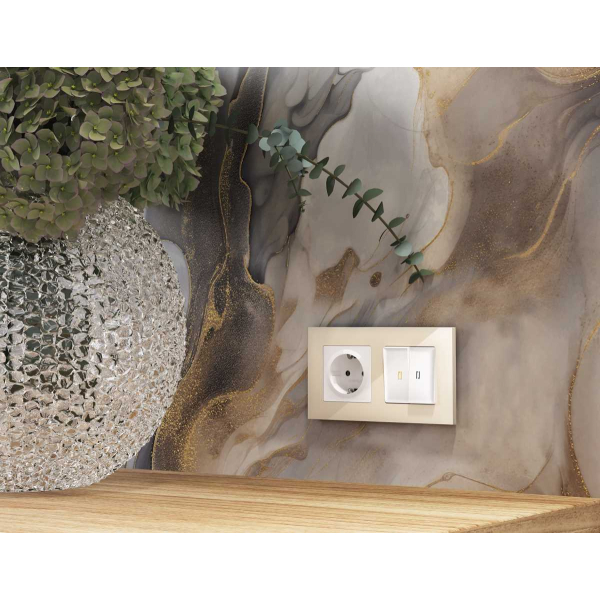 Лицевая панель розетки AMBRELLA VOLT AP1060