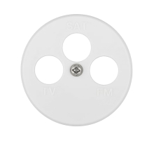 Накладка LK Studio для розетки TV+FM+SAT, 3 отверстия , бел., LK Vintage 885404-1