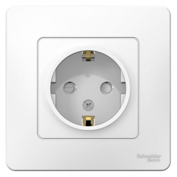 Розетка 2К+З Systeme Electric Blanca 16A 250V со шторками белая BLNRS001111 Розетка 2К+З Systeme Electric Blanca 16A 250V со шторками белая BLNRS001111