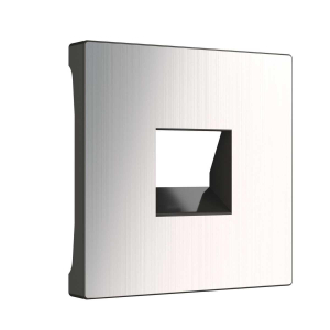 Лицевая панель Werkel розетки RJ45 и RJ11 глянцевый никель WL02-RJ-CP 4690389100406