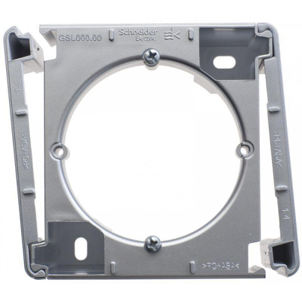 Коробка для наружного монтажа Systeme Electric Glossa алюминий GSL000300 Коробка для наружного монтажа Systeme Electric Glossa алюминий GSL000300