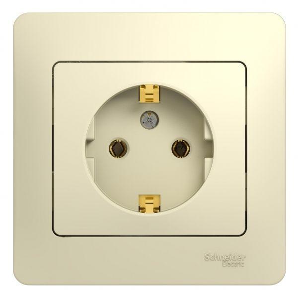Розетка 2К+З Systeme Electric Glossa 16A 250V бежевая GSL000242 Розетка 2К+З Systeme Electric Glossa 16A 250V бежевая GSL000242