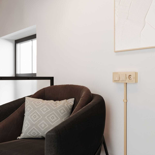 Коробка для накладного монтажа Werkel шампань W8000011 4690389170867