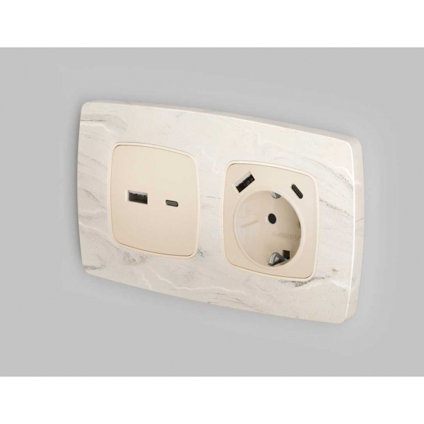 Лицевая панель розетки AMBRELLA VOLT OP3300