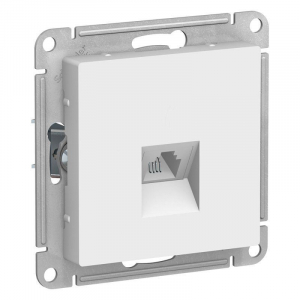 Розетка телефонная RJ11 Systeme Electric AtlasDesign белая ATN000181