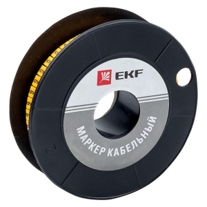 Маркер кабельный 6,0 мм2 '6' (350 шт.) (ЕС-3) EKF PROxima plc-KM-6-6