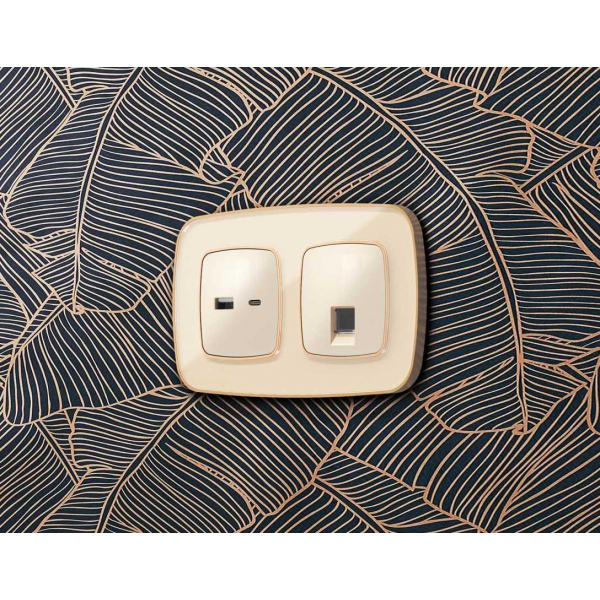 Лицевая панель розетки AMBRELLA VOLT OP3120