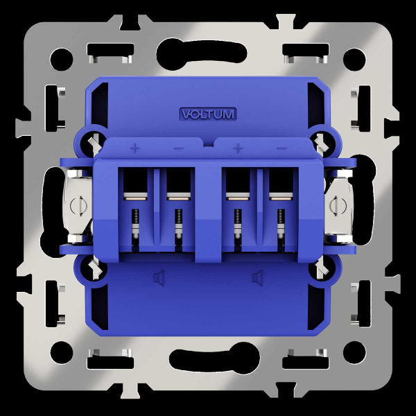 Механизм розетки акустической 4-местной, S70 Voltum VLS0603M