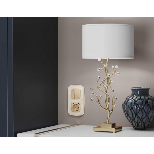 Лицевая панель розетки AMBRELLA VOLT OP6090