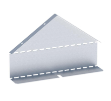 Заглушка крышки двускатной на лоток 100х400 мм (0,8 мм) HDZ EKF zkdsk100400-HDZ