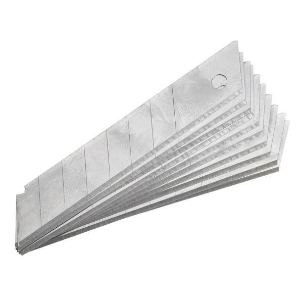 Сменные лезвия для канцелярских ножей, блистер, 18 мм, 10 шт, STEKKER CBK-18