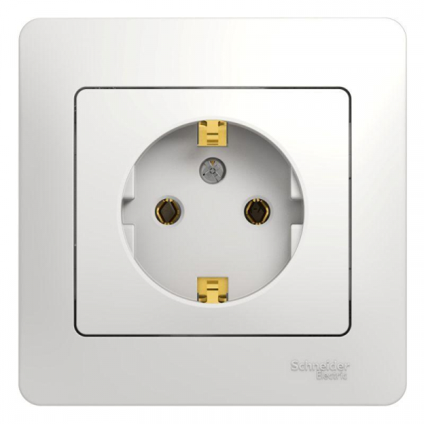 Розетка 2К+З Systeme Electric Glossa 16A 250V белая GSL000142 Розетка 2К+З Systeme Electric Glossa 16A 250V белая GSL000142