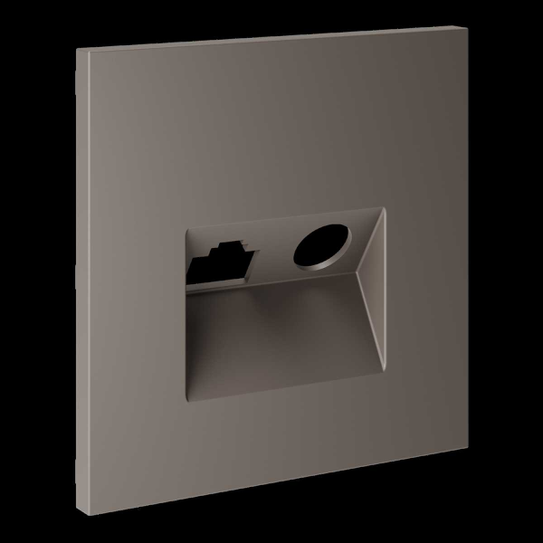 Накладка для розетки TV+RJ45 кат. 6, S70 (капучино) Voltum VLS002714