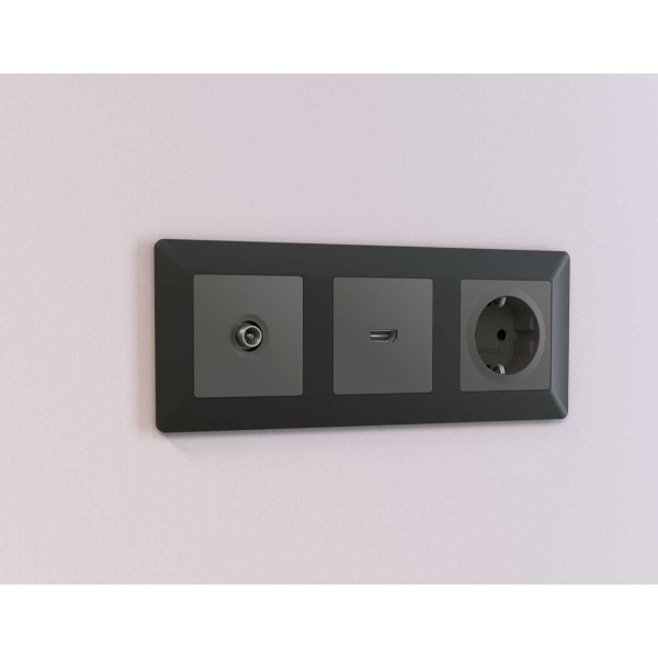 Лицевая панель розетки AMBRELLA VOLT AP9140