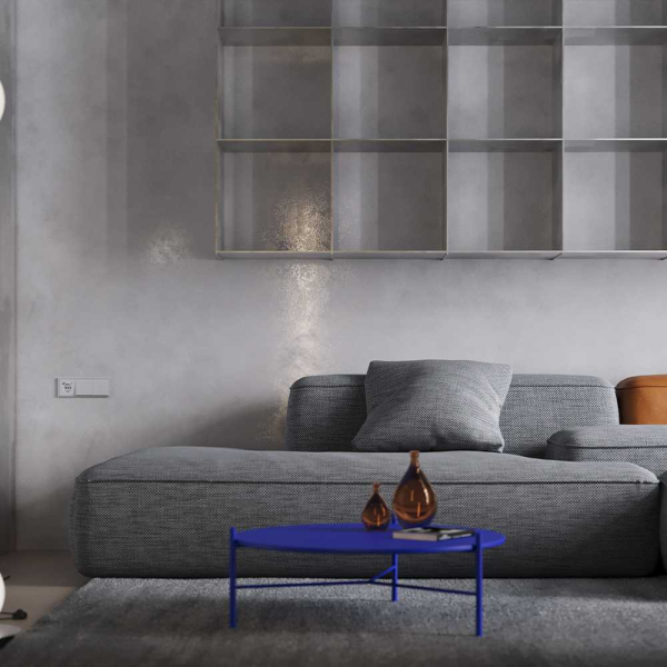 Клавиши для выключателя/переключателя двухклавишного, S70 (серый) Voltum VLS000316