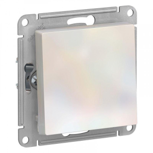 Выключатель одноклавишный Systeme Electric AtlasDesign 10A 250V жемчужный ATN000411
