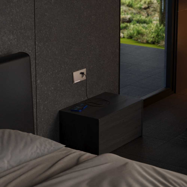 Клавиша для выключателя/переключателя одноклавишного с подсветкой, S70 Metal (платина) Voltum VLSM000210