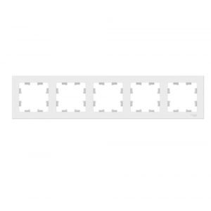 Рамка 5-постовая Systeme Electric AtlasDesign белая ATN000105