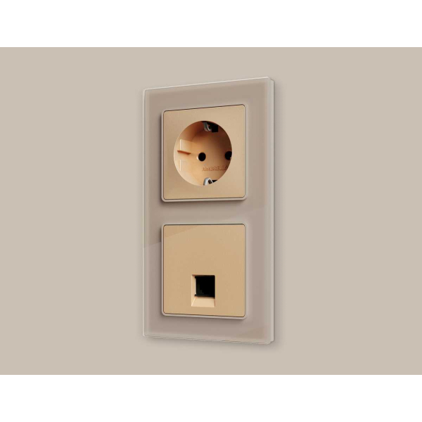 Лицевая панель розетки AMBRELLA VOLT AP6120