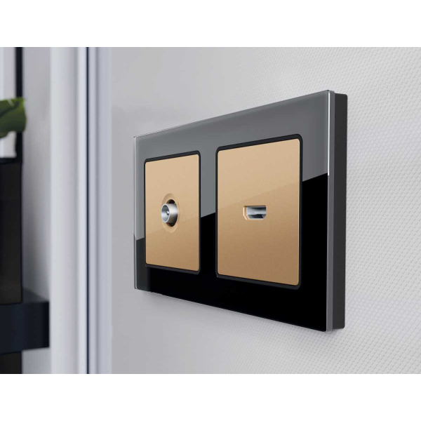 Лицевая панель ТВ-розетки AMBRELLA VOLT AP6130