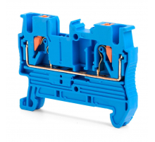 Зажим пружинный, 2-проводной проходной ЗНИ - 2,5 ,JXB PT 2,5 , серый LD572-2-25