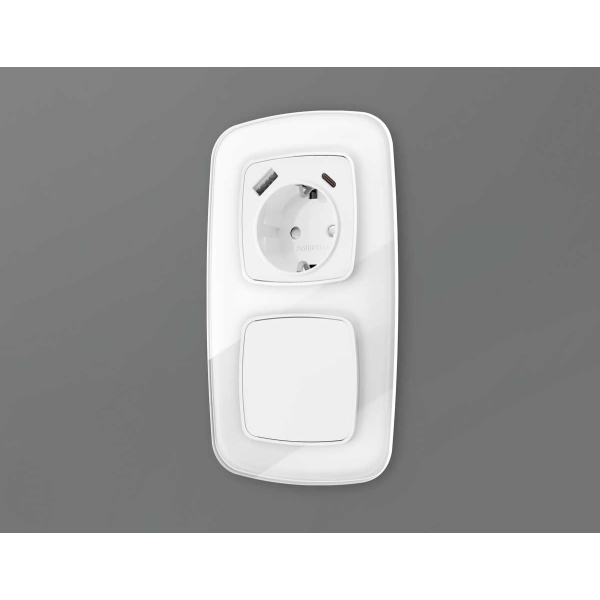 Лицевая панель розетки AMBRELLA VOLT OP1100