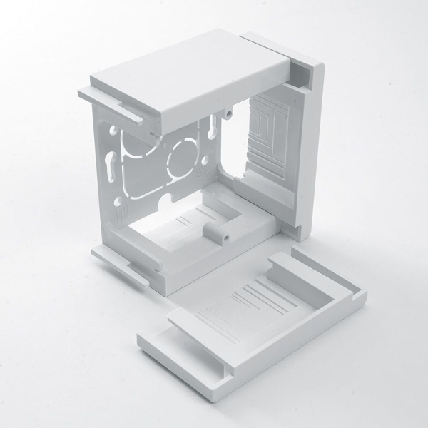 Коробка монтажная для открытой установки модульная подъемная 88*88*42,5мм, белый (К-440) EBX20-04-1 39928