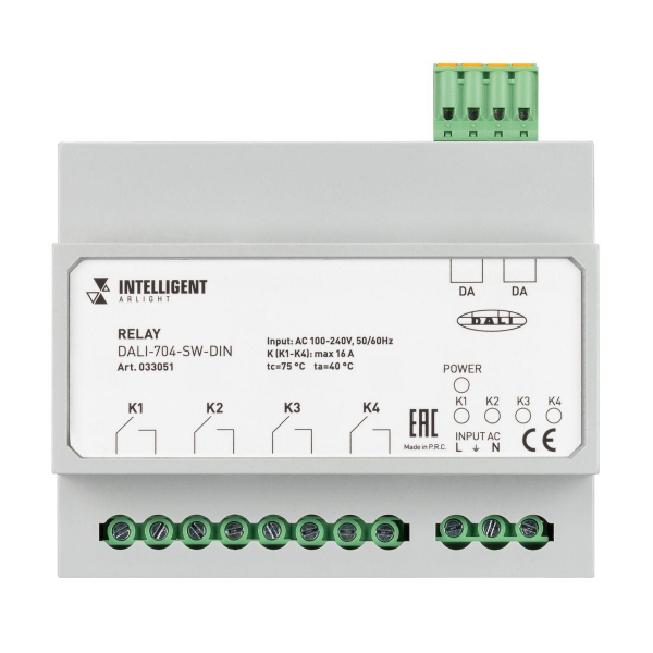 Релейный модуль Arlight Dali-704-SW-Din 033051 Релейный модуль Arlight Dali-704-SW-Din 033051