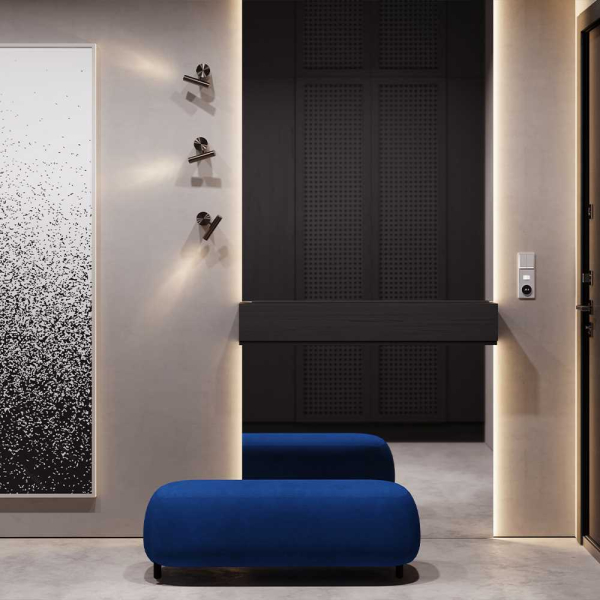 Клавиши для выключателя/переключателя двухклавишного с подсветкой, S70 (серый) Voltum VLS000416