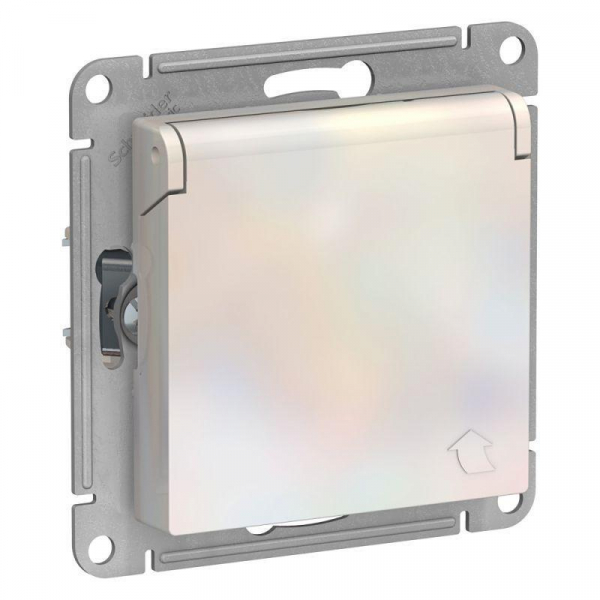Розетка 2К+З Systeme Electric AtlasDesign 16A 250V со шторками и крышкой жемчужная ATN000446 Розетка 2К+З Systeme Electric AtlasDesign 16A 250V со шторками и крышкой жемчужная ATN000446