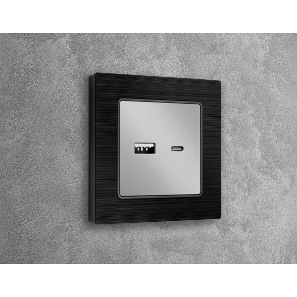 Лицевая панель розетки AMBRELLA VOLT AP4110