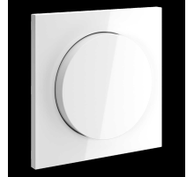 Накладка для светорегулятора поворотно-нажимного S70 (белый глянцевый) Voltum VLS002001