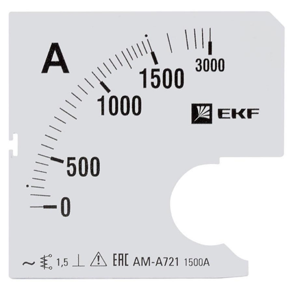 Шкала сменная для A721 1500/5А-1,5 EKF PROxima s-a721-1500 Шкала сменная для A721 1500/5А-1,5 EKF PROxima s-a721-1500
