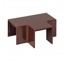 Угол T-образный (25х25) (4 шт) темное дерево EKF-Plast tchd-25-25x4