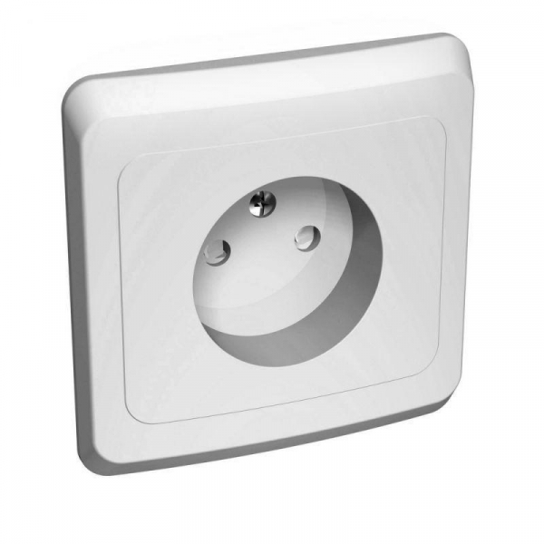 Розетка 2К Systeme Electric Этюд 16A 250V со шторками белая PC16-002B Розетка 2К Systeme Electric Этюд 16A 250V со шторками белая PC16-002B