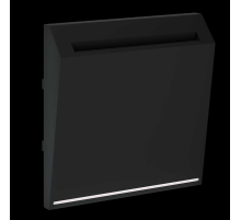 Накладка для выключателя карточного, S70 (черный матовый) Voltum VLS002608