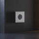 Накладка для розетки с заземлением и защитными шторками, S70 (серый) Voltum VLS000716