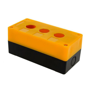 Корпус КП103 пластиковый 3 кнопки желтый EKF PROxima cpb-103-o