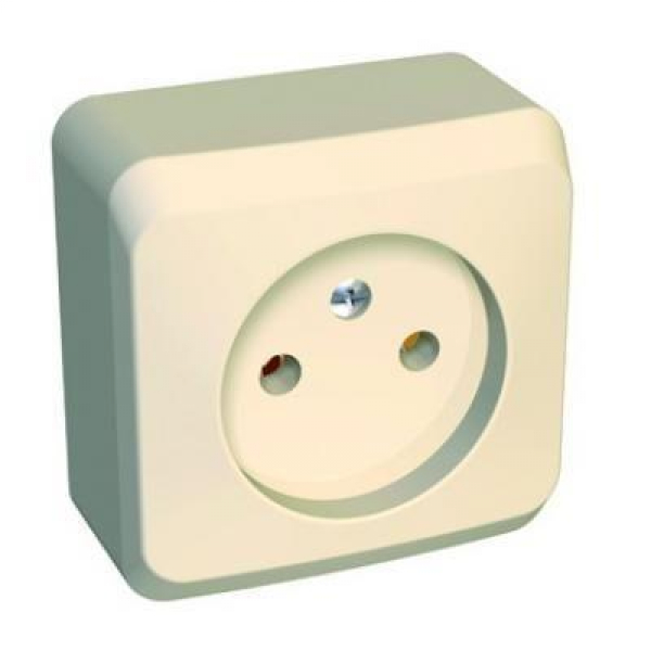 Розетка 2К Systeme Electric Этюд 16A 250V кремовая PA16-001K Розетка 2К Systeme Electric Этюд 16A 250V кремовая PA16-001K